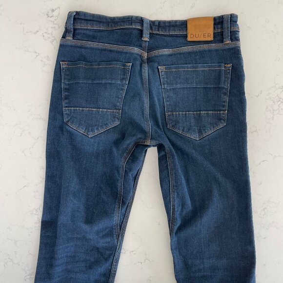 DU/ER Slim Fit MFLS3002 Performance Technical Denim Jeans Heritage Blue 31x34 - Picture 2 of 16